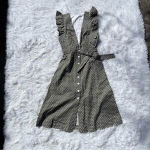 Elegant Black Polka Dot Midi Dress